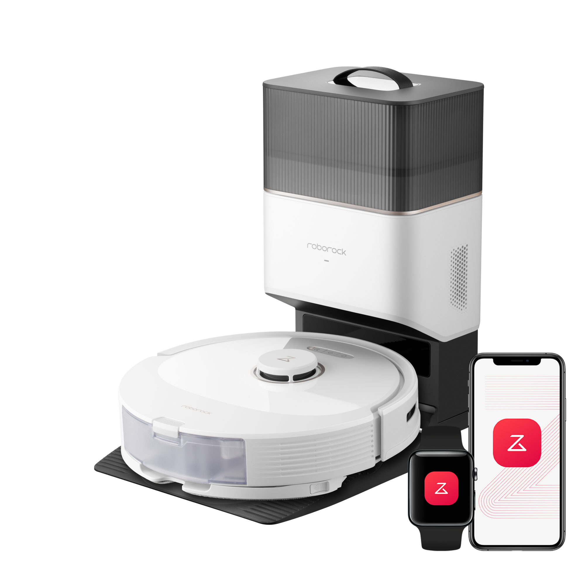 Robot aspirapolvere e panno Roborock Q8 Max+ con stazione con svuotamento automatico