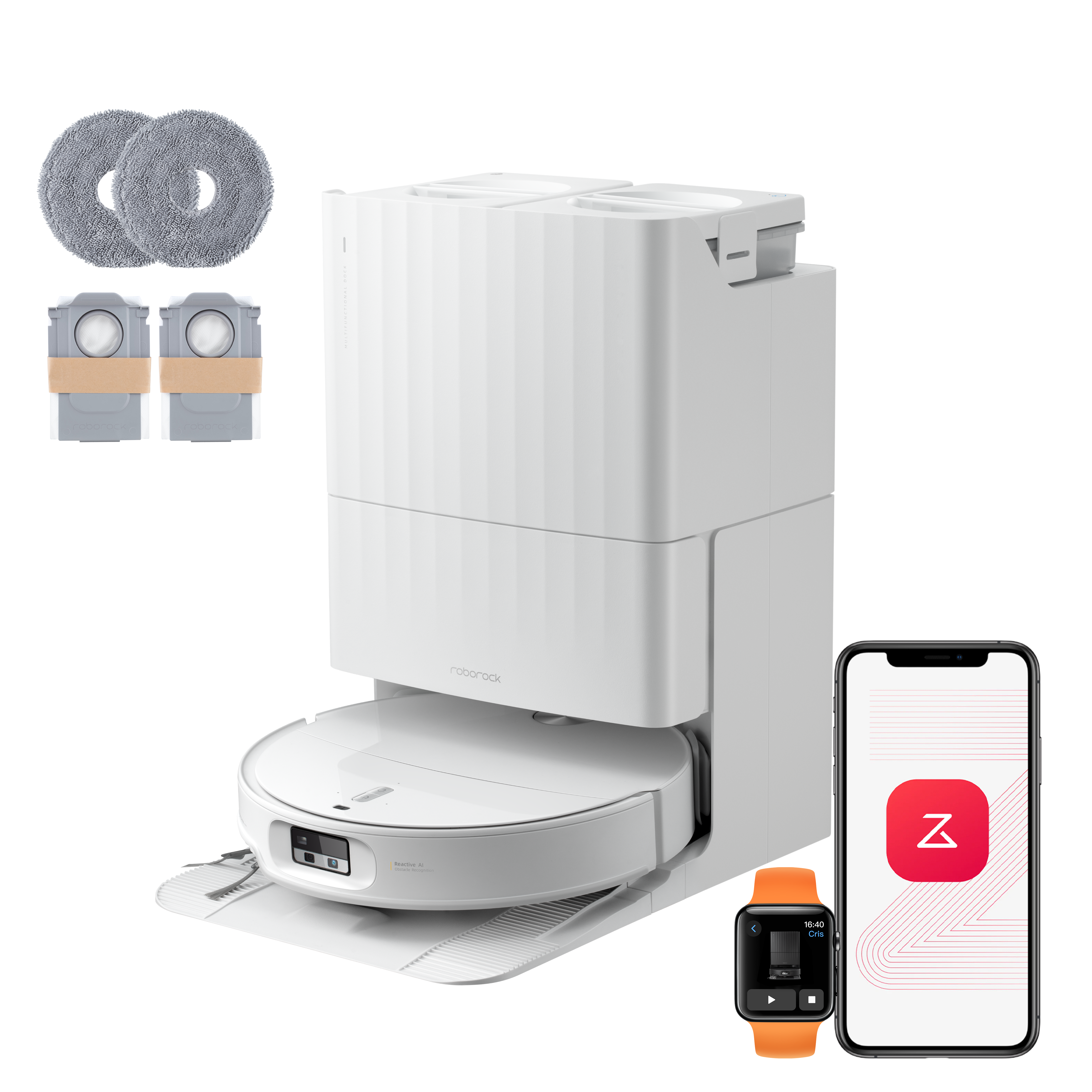 Roborock Qrevo Edge 2 Set Bianco Image
